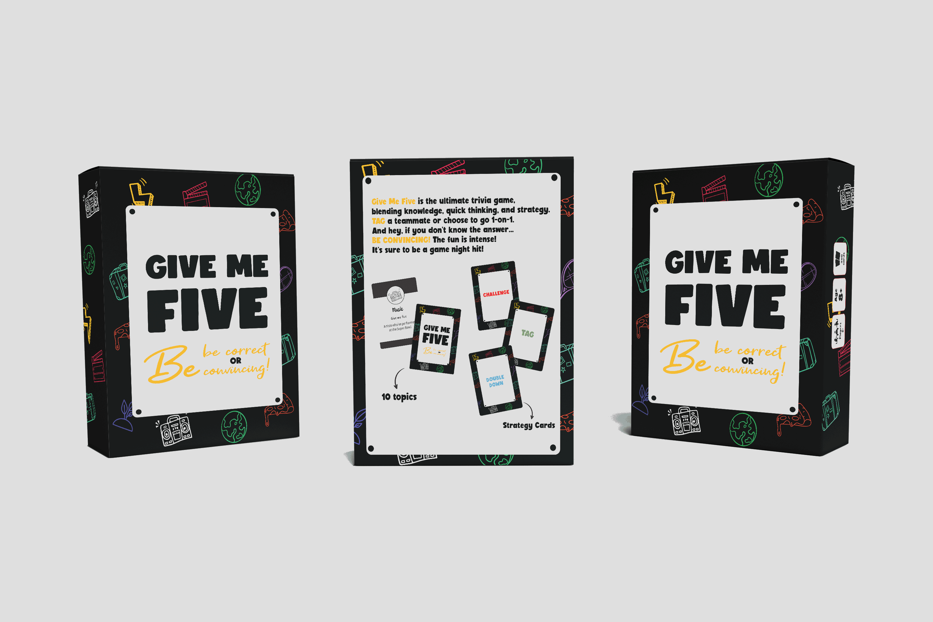 Give Me Five <br> Trivia Card Game