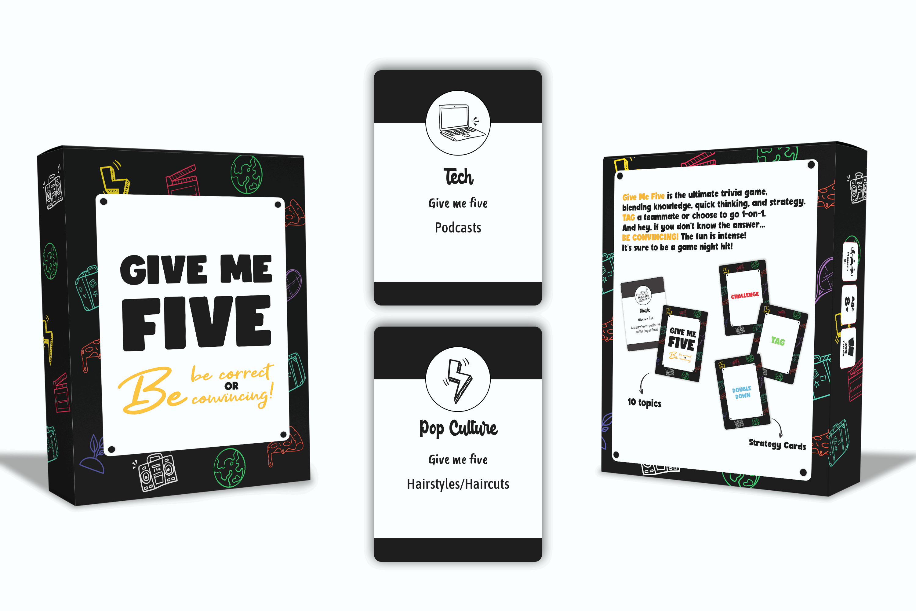 Give Me Five <br> Trivia Card Game